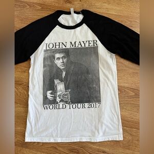 John Mayer World Tour 2017 Raglan Shirt M